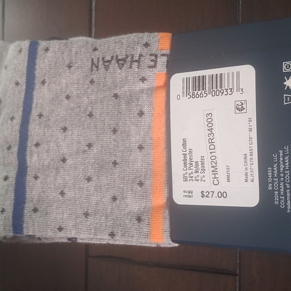 Cole Haan Men's sz 11.5 sneaker (hard to find size & style A+lookers)NEW-w/socks - Picture 12 of 16